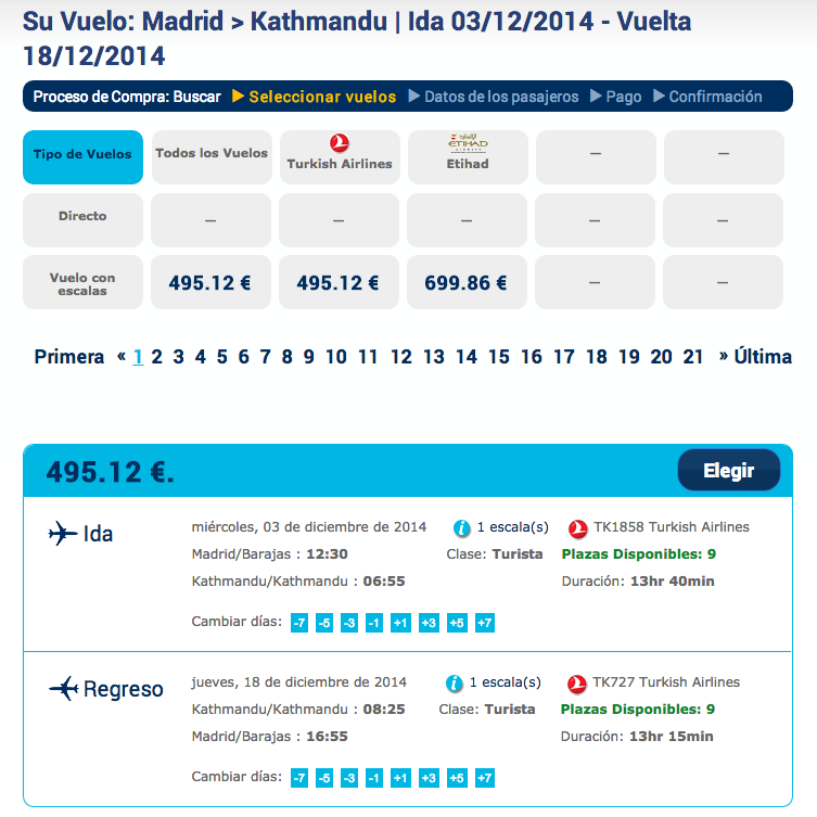 Vuelos a Nepal por menos de 500 €